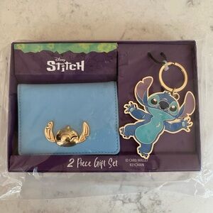 Lilo and stitch key chain and wallet set